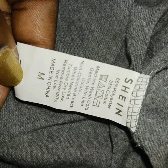 Shein mens window pane gray/white lounge shorts size medium - Picture 6 of 6